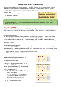 Interpretación de Pruebas de Función Tiroidea - medicina