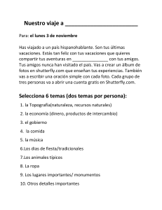 Mi viaje a un paÃs hispanohablante project Mi viaje a un pais