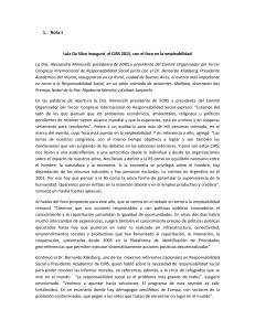 Nota 1 Lula Da Silva inauguró el CIRS 2015, con el foco en la