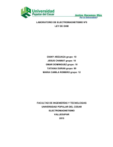 LABORATORIO DE ELECTROMAGNETISMO Nº5 LEY DE OHM