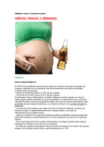 hábitos tóxicos y embarazo.