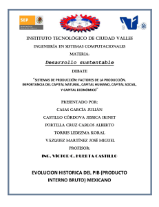 evolucion historica del pib (producto interno bruto) mexicano