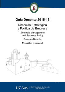 Dirección Estratégica Y Política De Empresa