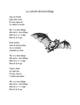 La canción del murciélago Hay un animal Que sabe volar Es muy