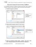 Pasos para el manejo de la base de datos en NetBeans