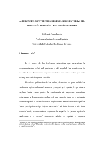 ALTERNANCIAS CONSTRUCCIONALES EN EL RÉGIMEN