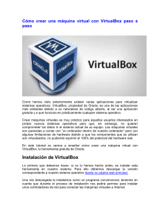 Cómo crear una máquina virtual con VirtualBox