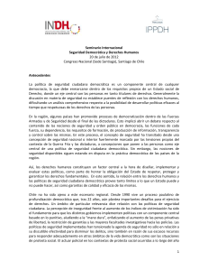 Seminario Internacional Seguridad Democr&aacute;tica y Derechos
