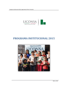 programa institucional 2015
