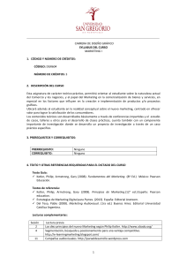 DGR604 - Marketing I - USGP Diseño Gráfico