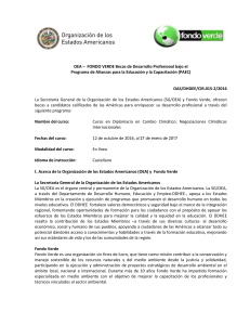 Convocatoria OEA