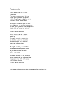 Poesía romántica PARA ANALIZAR EN CLASE: Rima XXX