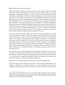 William Stanley Jevons y la ciencia económica William Stanley