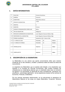 Objetivos generales de la carrera