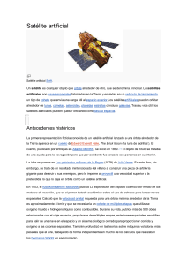 Tipos de satélites artificiales