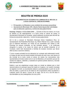 boletín 0224 monumentos de ocosingo se iluminan en el mes de la