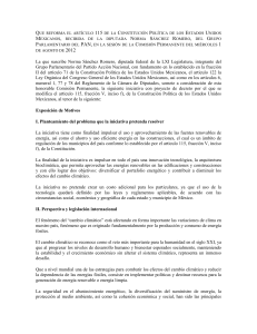 Que reforma el art&iacute;culo 115 de la Constituci&oacute;n Pol&iacute;tica de los