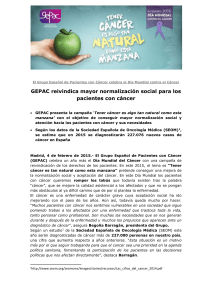 GEPAC reivindica mayor normalizaci&oacute;n social para los pacientes