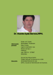 Currículo - Dr.Vicente Ayala Bermeo. Master en salud pública