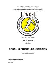 conclusion modulo nutricion