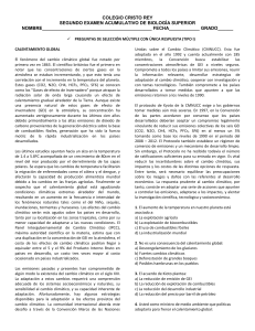 COLEGIO CRISTO REY SEGUNDO EXAMEN ACUMULATIVO DE