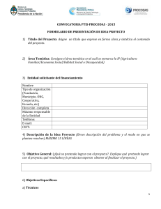 Formulario de Idea Proyecto 2015