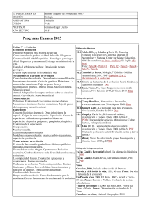 Evolución - Instituto Superior de Profesorado Nº 7