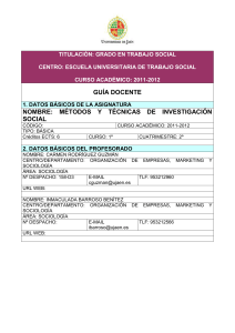 Métodos y Técnicas de investigación social