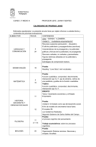 Unidad Técnico Pedagógica CURSO: 3° MEDIO A PROFESOR