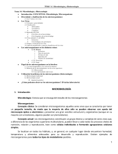 Tema 14.Microbiología - IES MURIEDAS. Departamento de Biologia