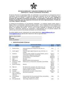 ESTUDIO DE MERCADO Y ANÁLISIS ECONOMICO DEL SECTOR