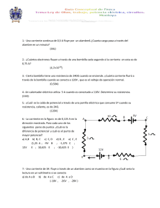 GUÍA : Ley de Ohm ,Trabajo Potencia eléctrica