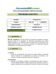 programa analítico - Universidad Ecotec