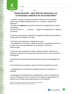 qu&eacute; efectos provocan las actividades humanas en un ecosistema?