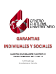 GARANTIAS INDIVIUALES Y SOCIALES GARANTIAS DE LA