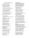 Himnos – 20 de Agosto, 2014 Entrada: AMOR ES VIDA 1. Amor es