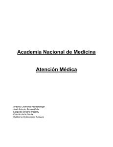 Academia Nacional de Medicina Atención Médica