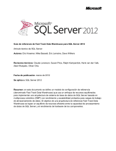 Guía de referencia de Fast Track Data Warehouse para