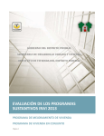 evaluación de los programas sustantivos invi 2013