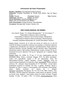 una causa inusual de disnea