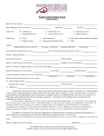 Patient Information Form - Braverman-Terry