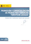 promoción y comercialización de productos y servicios turísticos