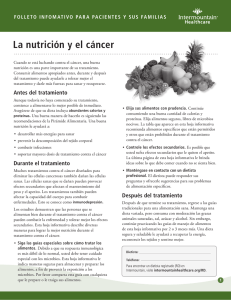La nutrición y el cáncer - Intermountain Healthcare