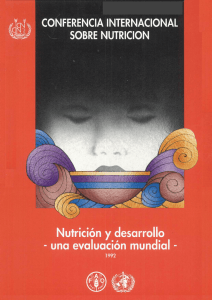 Nutrición y desarrollo - Una evaluación mundial