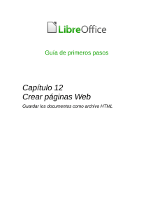 Chapter 12 Creating Web Pages - The Document Foundation Wiki