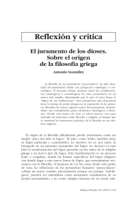 Reflexión y crítica