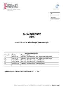 guía docente 2016 - Hospital Universitari i Politècnic La Fe