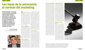Las leyes de la persuasión al servicio del marketing