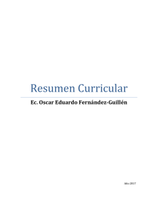 Resumen Curricular