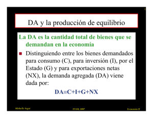 DA y la producción de equilibrio